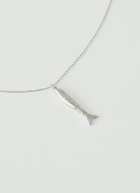 Alba zilveren vis-hanger ketting