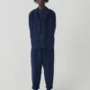 Alfie in de massa geverfde broek met visgraatmotief