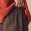 Alfie kledinggeverfde linnen broek