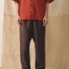 Alfie kledinggeverfde linnen broek