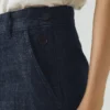 Annie biologische denim Jeans met knoop aan de zijkant