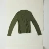 Aster T-shirt met hoge hals van wol en lyocell