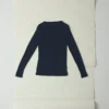 Aster T-shirt met hoge hals van wol en lyocell