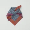 Bandana met patchworkstrepen en blokprint