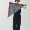 Bandana met patchworkstrepen en blokprint