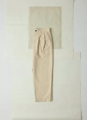Bill katoenen canvas broek met wijde pijpen