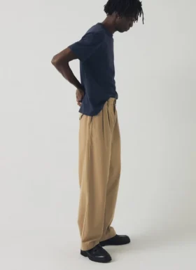 Bill katoenen canvas broek met wijde pijpen