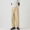 Bill katoenen canvas broek met wijde pijpen