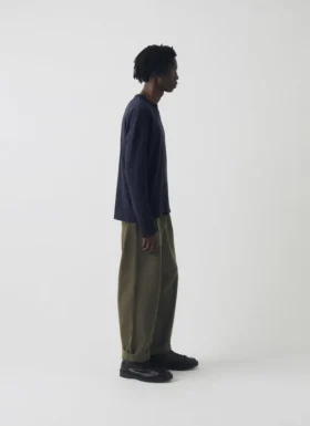 Bill katoenen canvas broek met wijde pijpen
