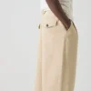 Bill katoenen canvas broek met wijde pijpen