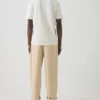 Bill katoenen canvas broek met wijde pijpen