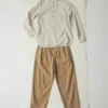 Bill katoenen canvas broek met wijde pijpen