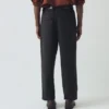 Bill katoenen canvas broek met wijde pijpen