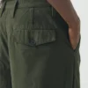 Bill katoenen canvas broek met wijde pijpen