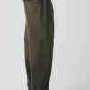 Bill katoenen canvas broek met wijde pijpen