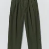 Bill katoenen canvas broek met wijde pijpen