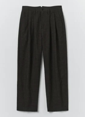 Bill Sketch geruite katoen-wol broek