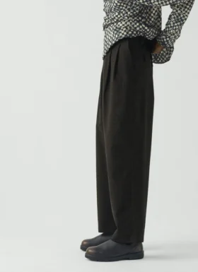 Bill Sketch geruite katoen-wol broek