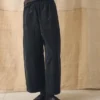 Biologische corduroy broek met rechte pijpen