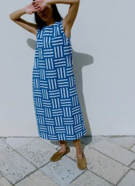 Block Print Patchwork Streepjurk