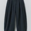 Carys Micro Houndstooth broek met wijde pijpen