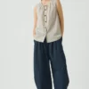 Carys Micro Houndstooth broek met wijde pijpen