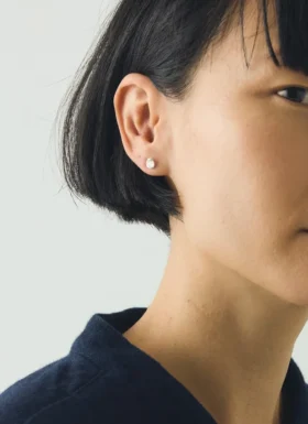 Emily Nixon Eolith zilveren oorbellen