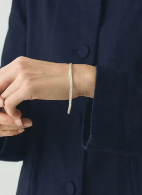 Emily Nixon fijne zilveren Urchin-armband
