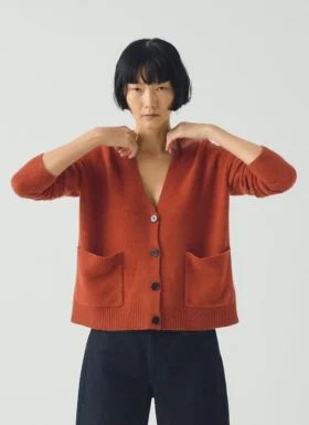 Ffion wollen kasjmier boxy vest