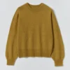 Fijne mohair-katoenen trui