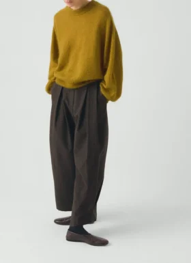 Fijne mohair-katoenen trui