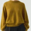 Fijne mohair-katoenen trui