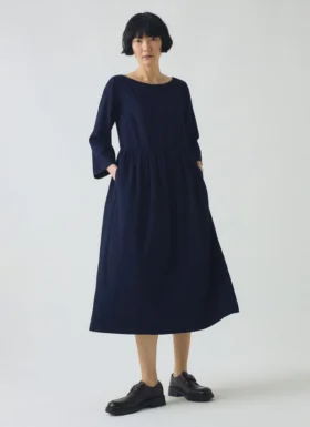 Freya Indigo Twill-jurk