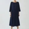 Freya Indigo Twill-jurk