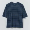 Gestreepte katoen T-shirt met korte mouwen