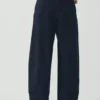 Gevoerde indigo denim broek