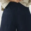 Gevoerde indigo denim broek