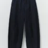 Gevoerde indigo denim broek