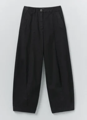 Gevormde broek van biologisch katoen twill