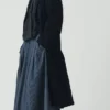 Japanse denimmantel met verlaagde schouders