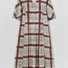 Jurk met tafelkleedprint