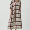 Jurk met tafelkleedprint
