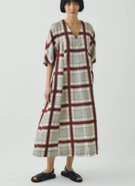 Jurk met tafelkleedprint
