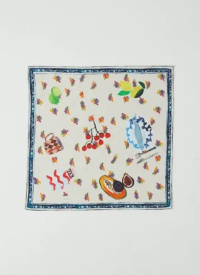 Katoenen bandana met tafeldecoratieprint