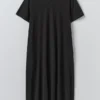 Katoenen jersey jurk met V-hals