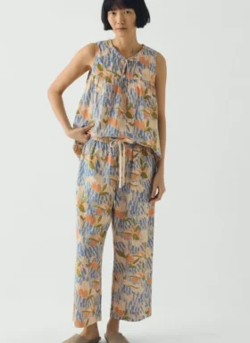 Katoenen pyjama’s met picknickprint