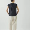 Kort mouw overhemd met slubby ruit in korte broek
