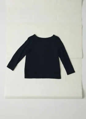 Lia katoenen T-shirt met boothals