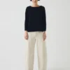 Lia katoenen T-shirt met boothals