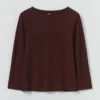 Lia katoenen T-shirt met boothals